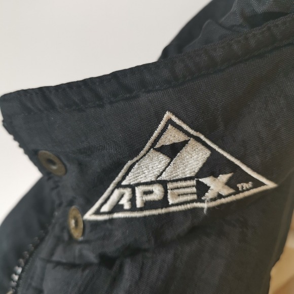 90s NCAA Apex Wisconsin Badgers Sharktooth Full Zip Hooded Jacket Size M Vintage - Picture 10 of 12